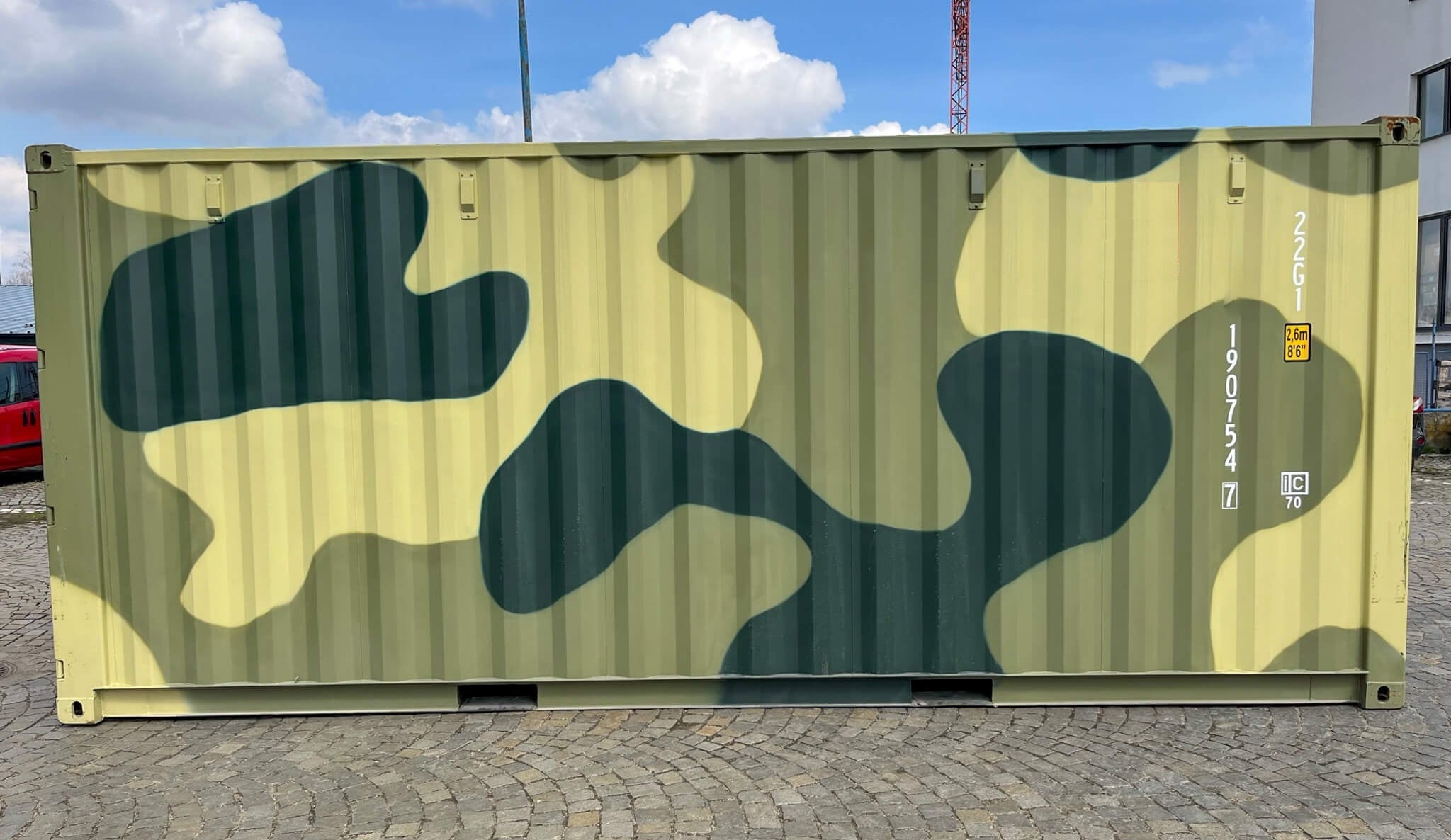 55cc3de434c03a7ba35045e08248fa17 Contenedor Marítimo de 20 Pies Camuflaje - Imagen 1