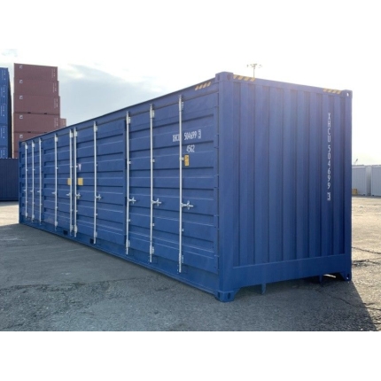 Contenedor marítimo de 40 pies HC con puertas laterales